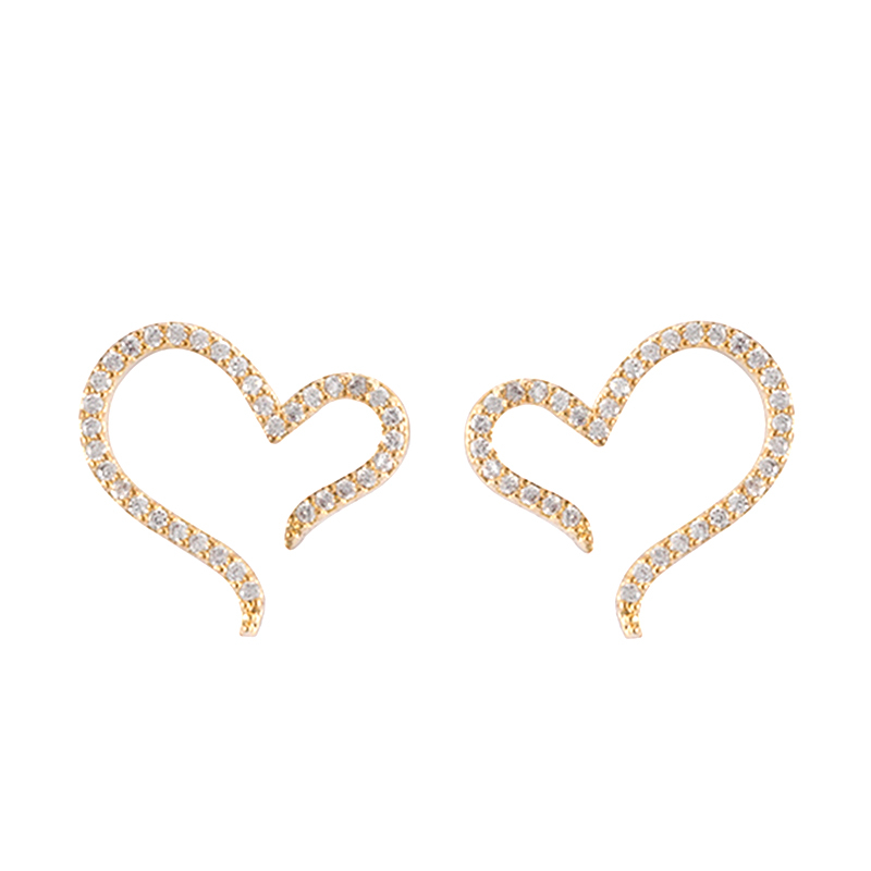 In-stock Open Heart Earrings