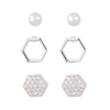 In-stock 3-pair Suits Cz Earrings$1.8~2.3