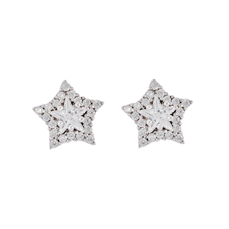 Star Zirconia Stud Earrings