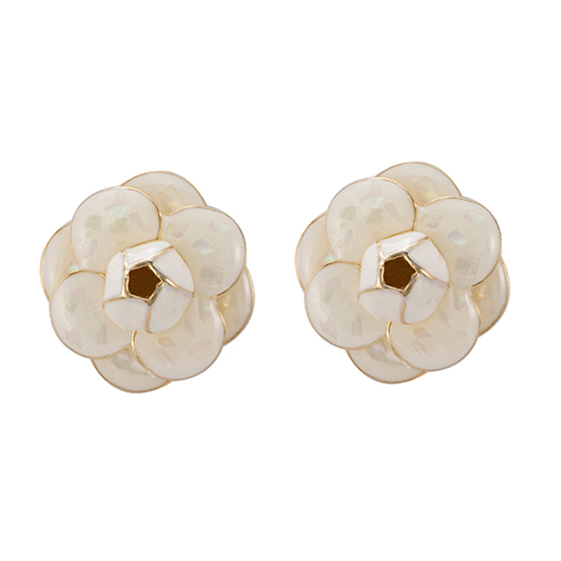In-stock Enamel flower Earrings$2.5~3.0