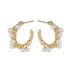Pearl Decor Hoop Earrings $2.16-2.67
