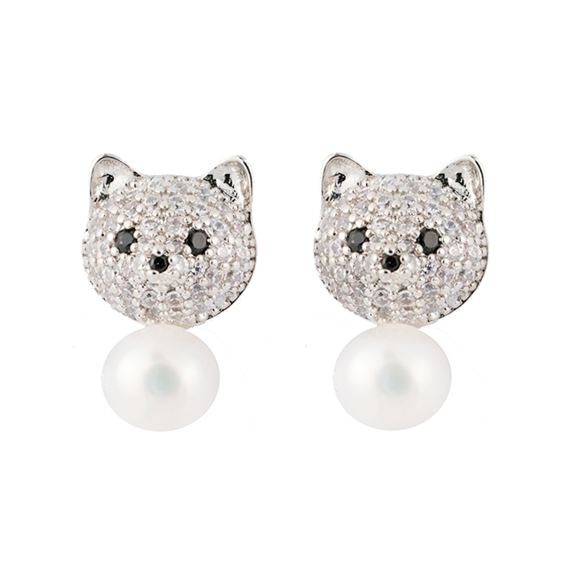 Kitten Pearl Studs $2.09-2.58