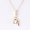 Lock And Key Charm Necklace Gold Plated