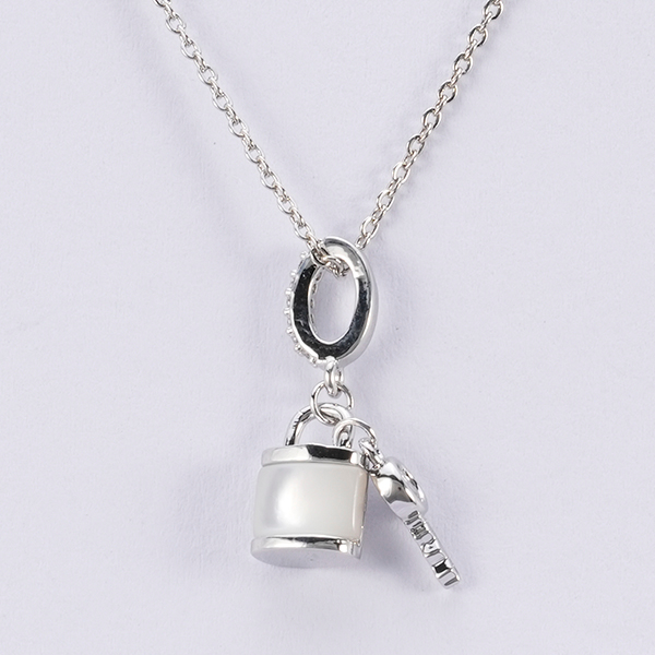 Lock And Key Charm Necklace