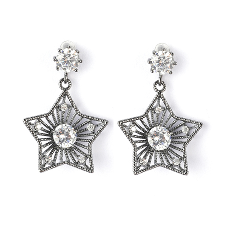 In-stock Star Cz Earrings $1.5-$2.0