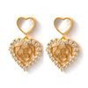  In-stock Mother Shell Cz Earrings