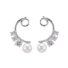 In-stock Basic Pearl Cz Earrings $1.73-2.33