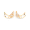  Wing Cubic Zirconia Stud Earrings