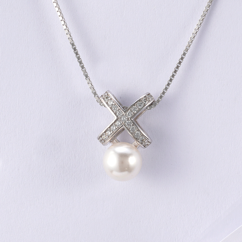 Basic Pearl Necklace Elegant Style 