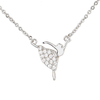 Cubic Zirconia Dancing Lady Necklace in Stock