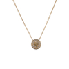 Star Coin Charm Necklace Gold Plated