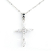 Zirconia Cross Pendant Necklace