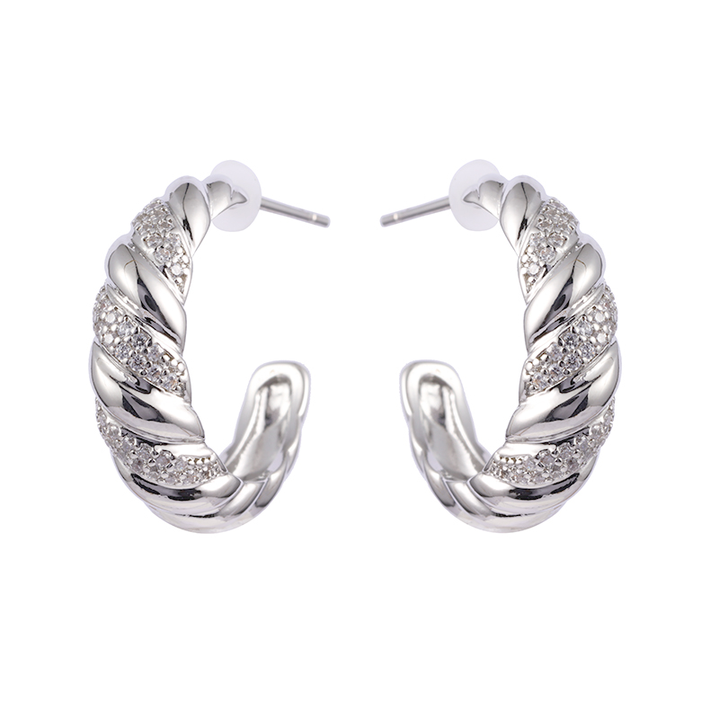 Twisted Hoop Earrings in Stock $1.0-1.5