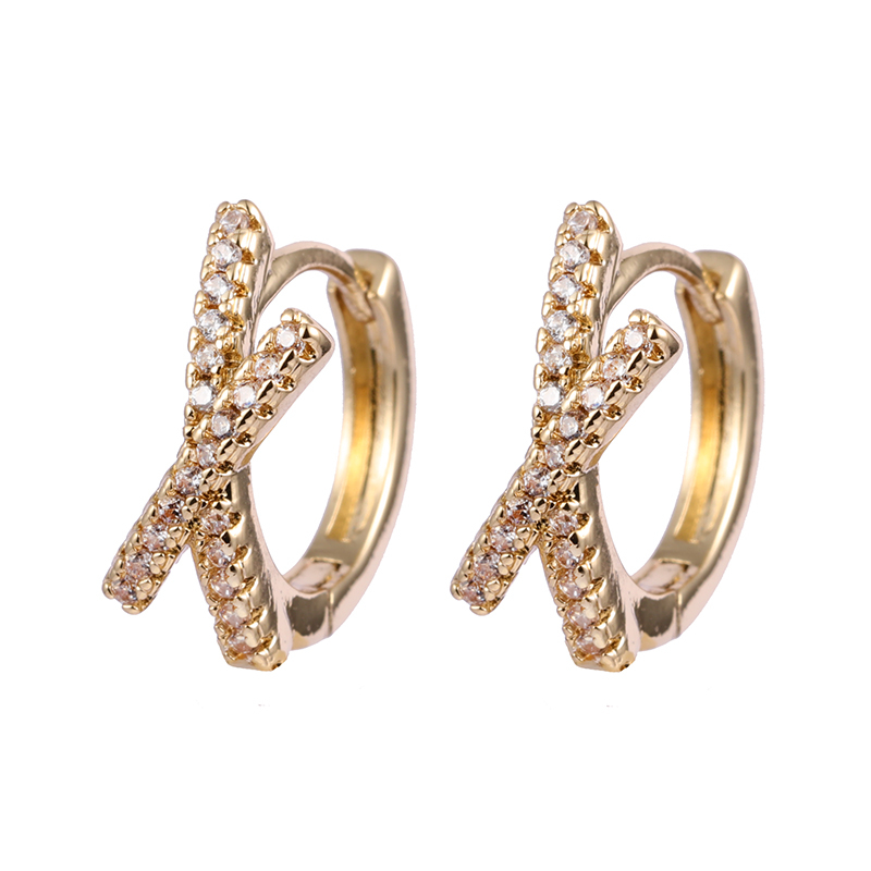 Wholesale Cross Hoop Earrings $0.7-1.2