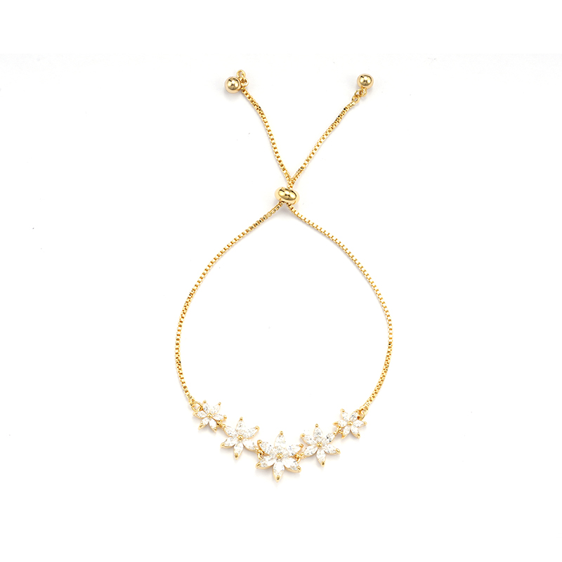 Fashion styles closed bracelet with flower pendant $3.8-$4.4