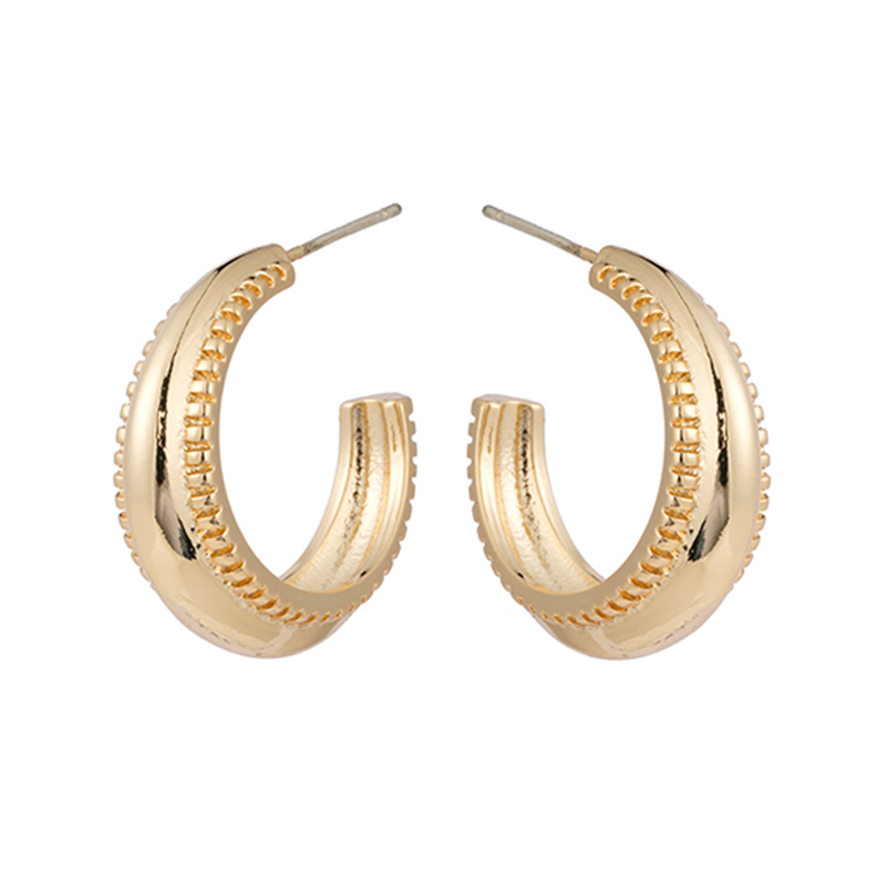 Fashion Plain Hoop Earrings $0.7~1.2