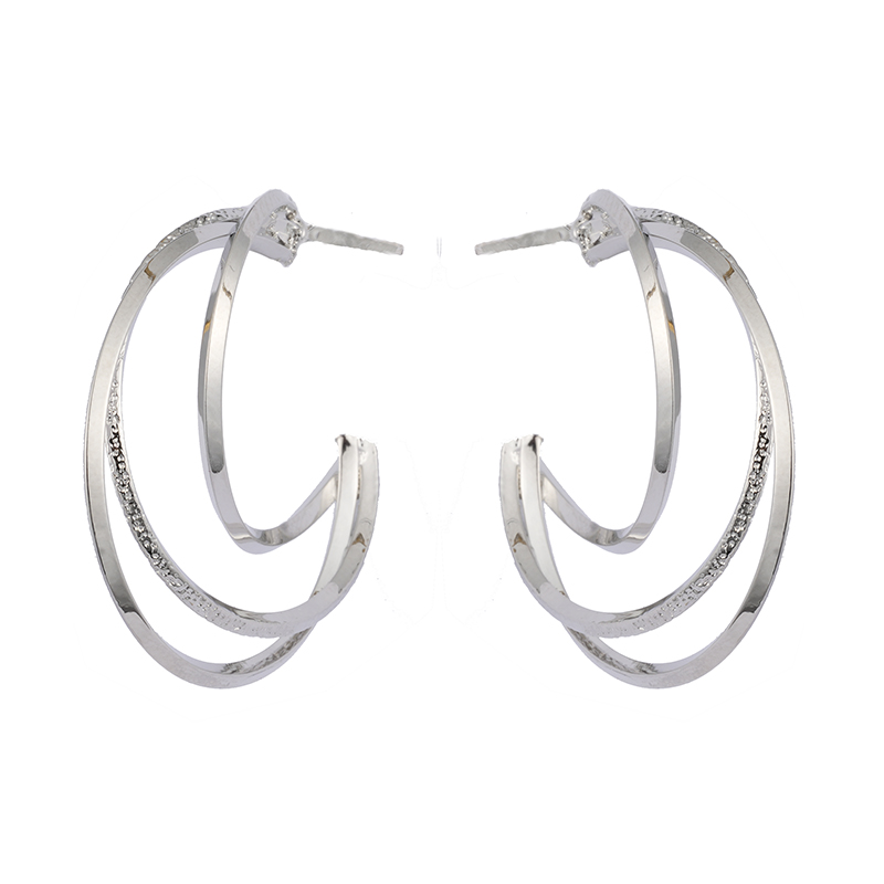 Fashion Plain Hoop Earrings$0.6~1.1