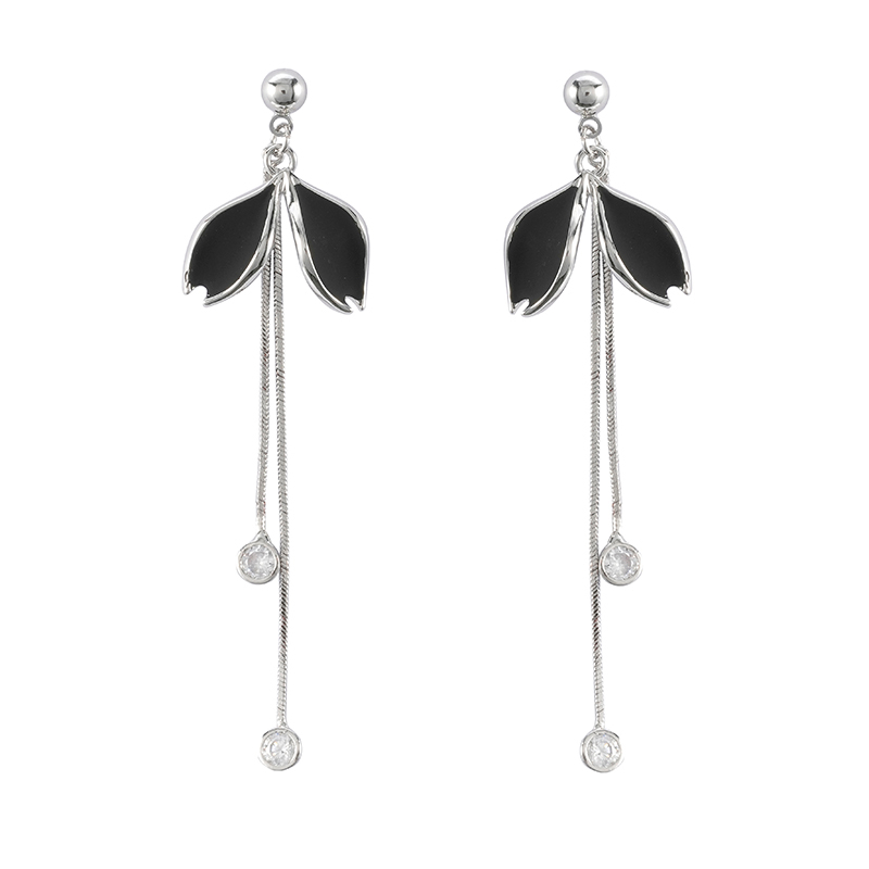 In-stock simple tassel earring with epoxy $1.5-0-$2.1