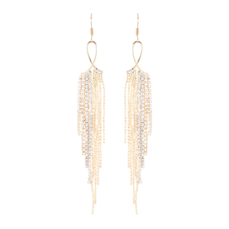 In-stock simple tassel earring wholesale $1.0-$1.4
