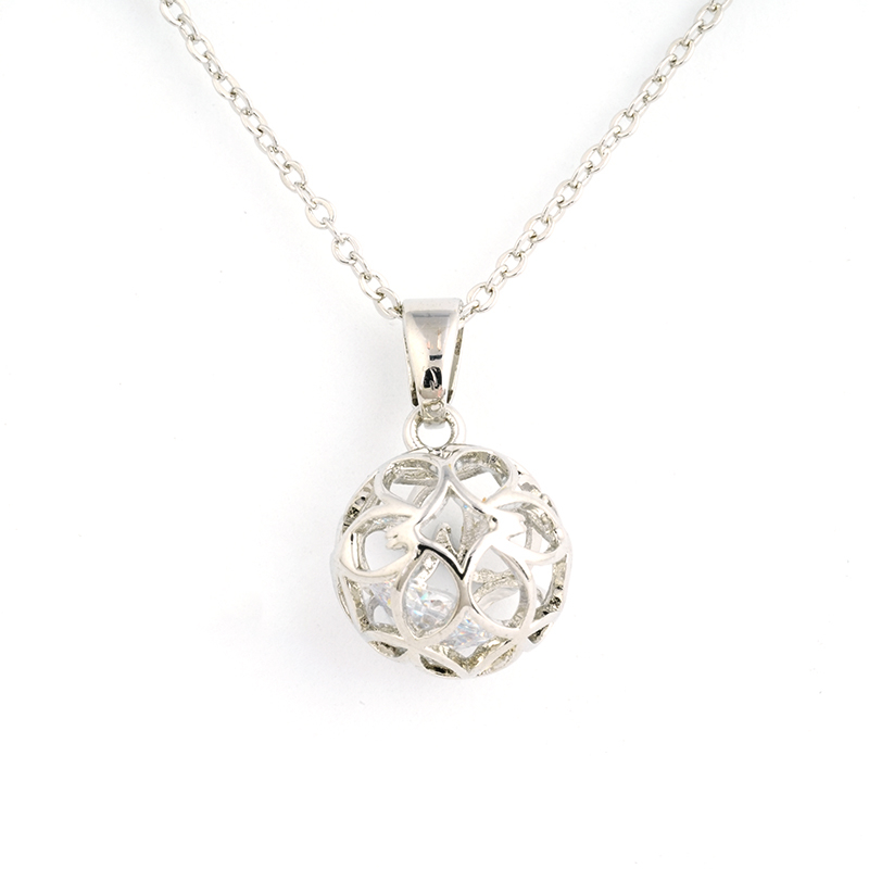 Simples Style with hollow ball pendant Necklace $1.3-$2.0