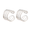 Fashion Plain Hoop Earrings $0.7~1.2