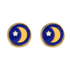 DIY Moon and Star Studs in stock E0051