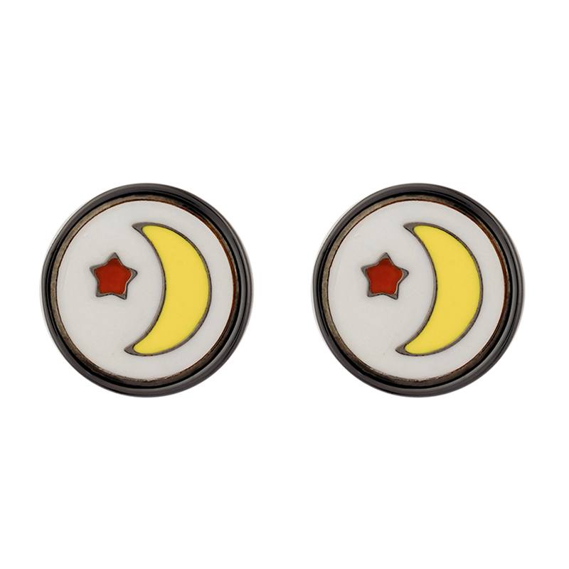 DIY Moon and Star Studs in stock E0049-2