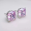 Bling Pink Drill Stud Earrings ETB012