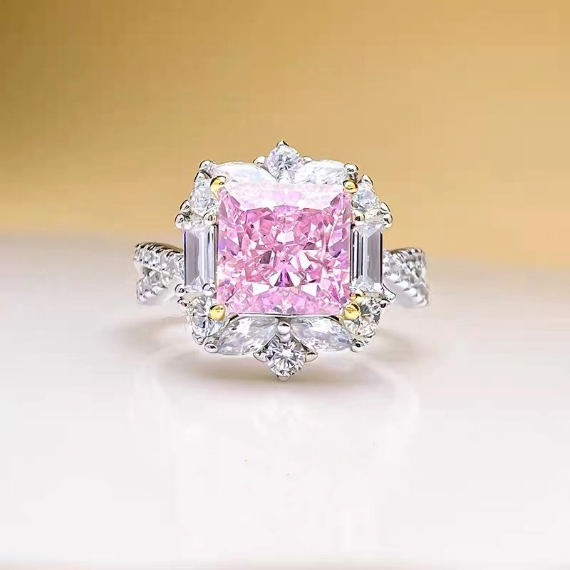 Fashion Super Bling Pink Gemstone Ring RTB008