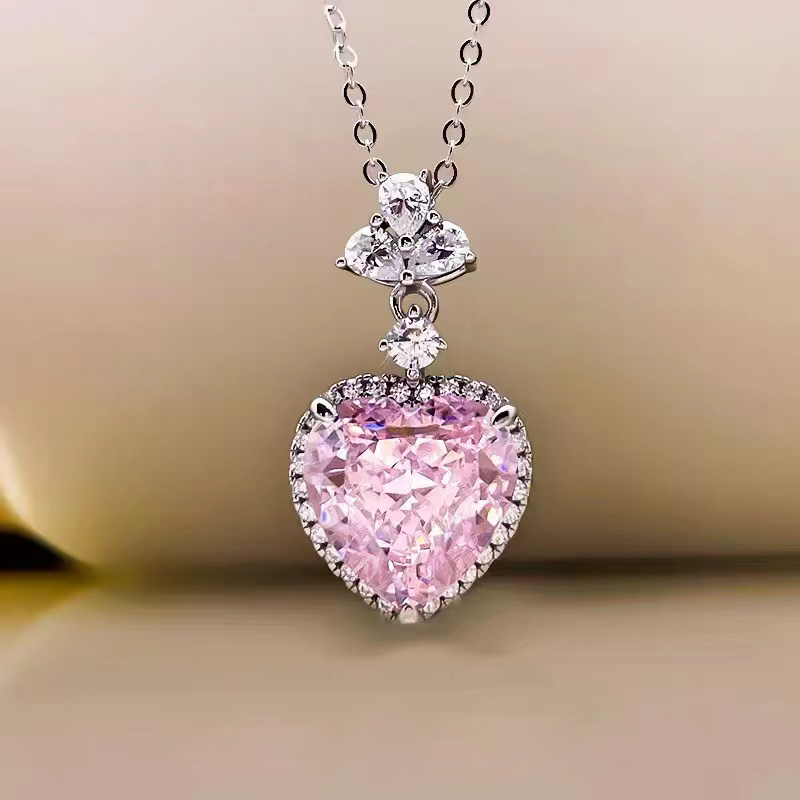 Super Bling Pink Benevolence Stone Necklace NTB001