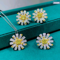 Ruby Pendant Butterfly Inset Drill Long Necklace NTB087