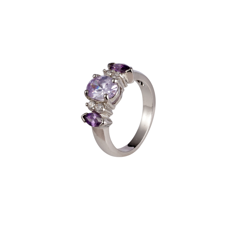 Romantic Purple Stone Ring