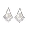 In-stock Rhodium Plated Fashion Earrings