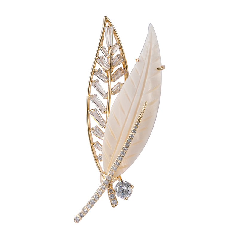 Basic Style Leaf Brooch $5.0-5.5