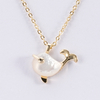 Whale Charm Necklace Shell Decorated