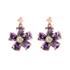 Fashion drop purple cz Earrings   