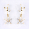 beautiful flower drop cz Earrings   $2.0
