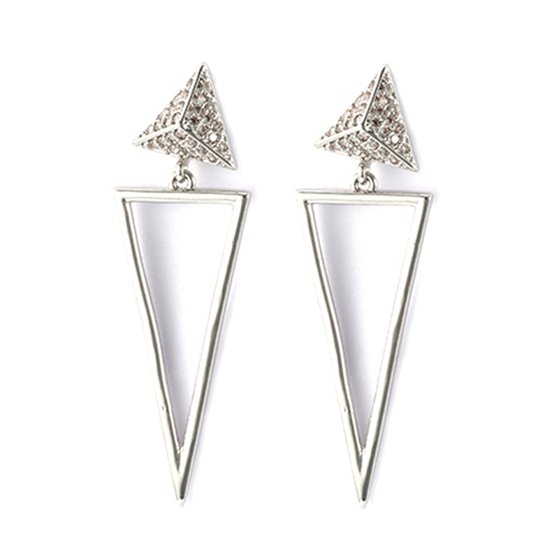 Fashion simple drop cz Earrings   