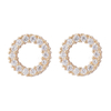 In-stock Cubic Zirconia Circle Earrings