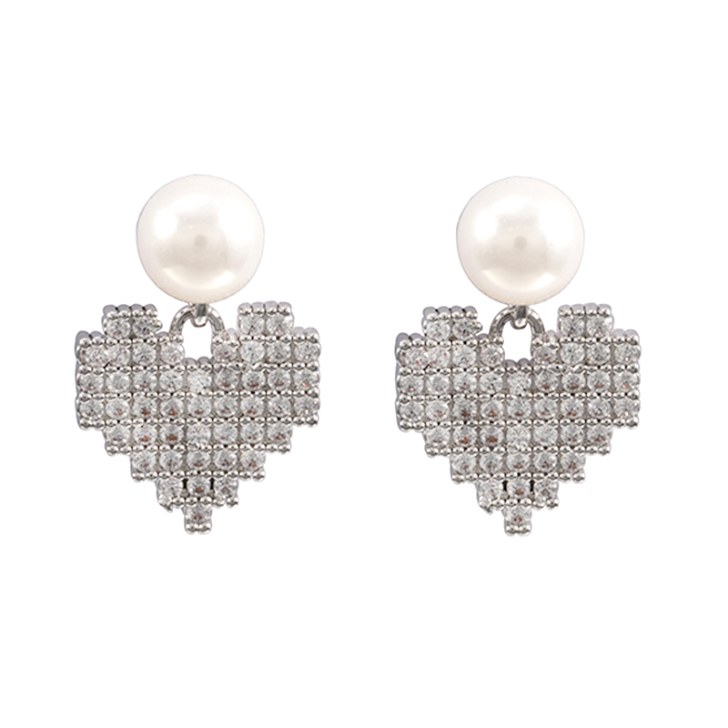 In-stock Pearl Cz Earrings