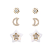 Adorable Moon Star Earrings In-stock$2.42~2.9
