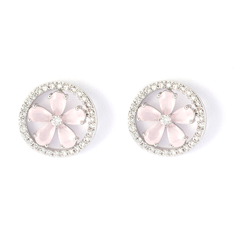 Pink Stud Earrings