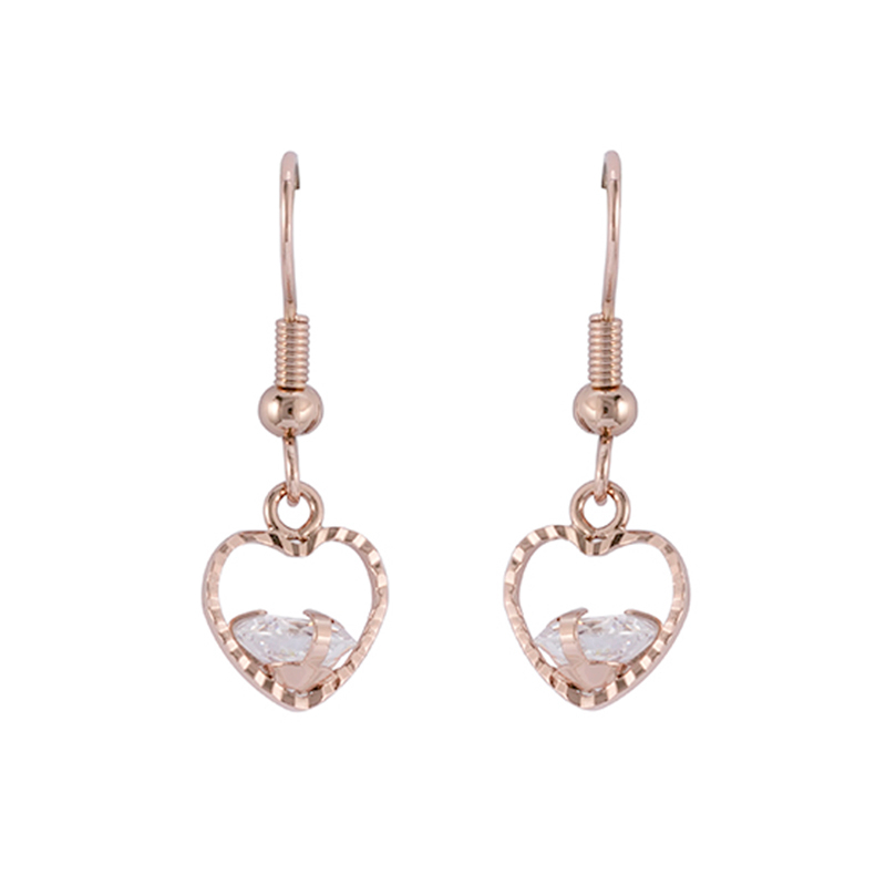  In-stock Love Pendant Cz Earrings