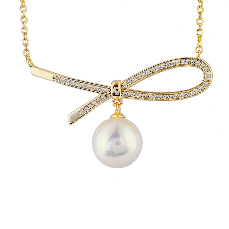 Basic Simple Line Pearl Necklace