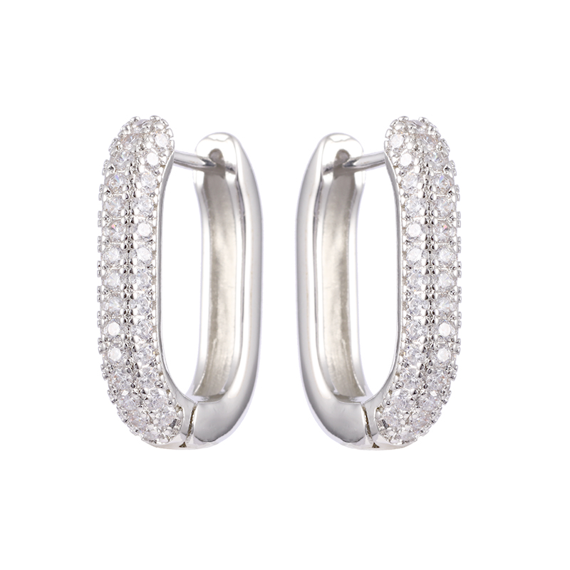 Oval Hoop Earrings Wholesale $1.2-1.7