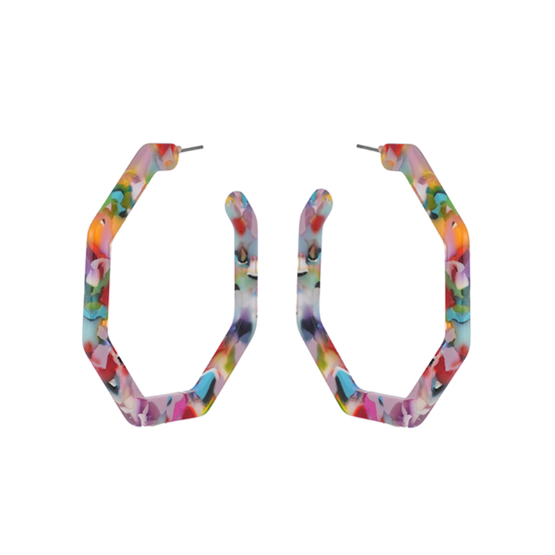 Acetate Multi-color earrings $0.7~1.2