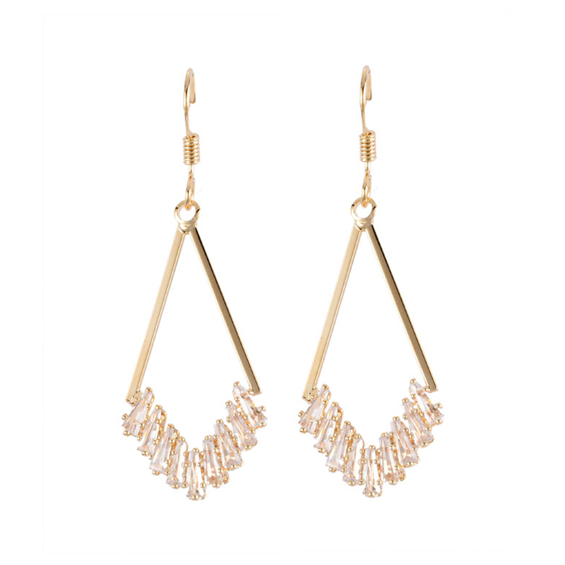 Brass tassel earring with gold color for sales $1.0--$1.2