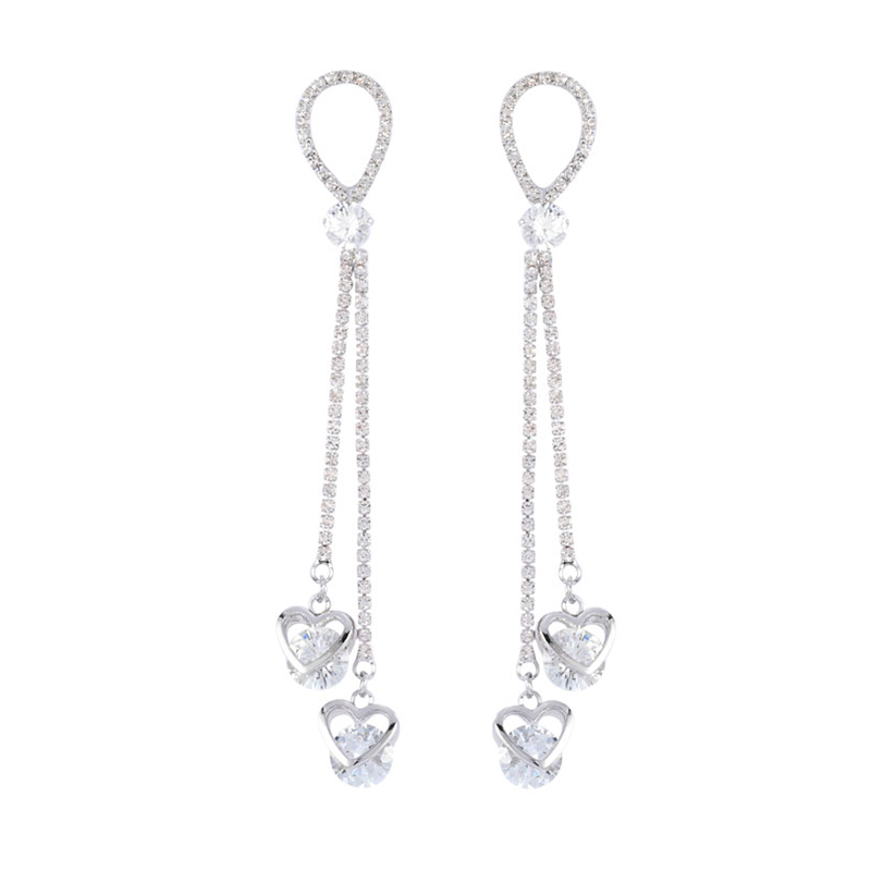 Brass tassel earring heart pendant for sales $1.0--$1.2