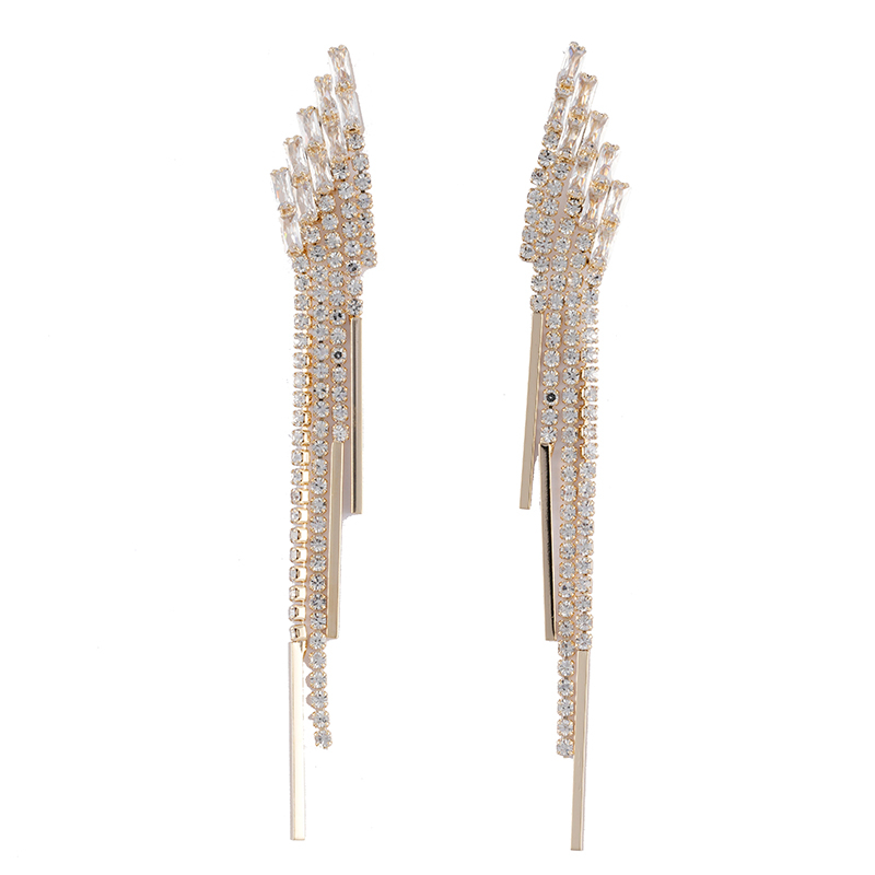 Brass tassel earring for sales with gold color $1.0--$1.5
