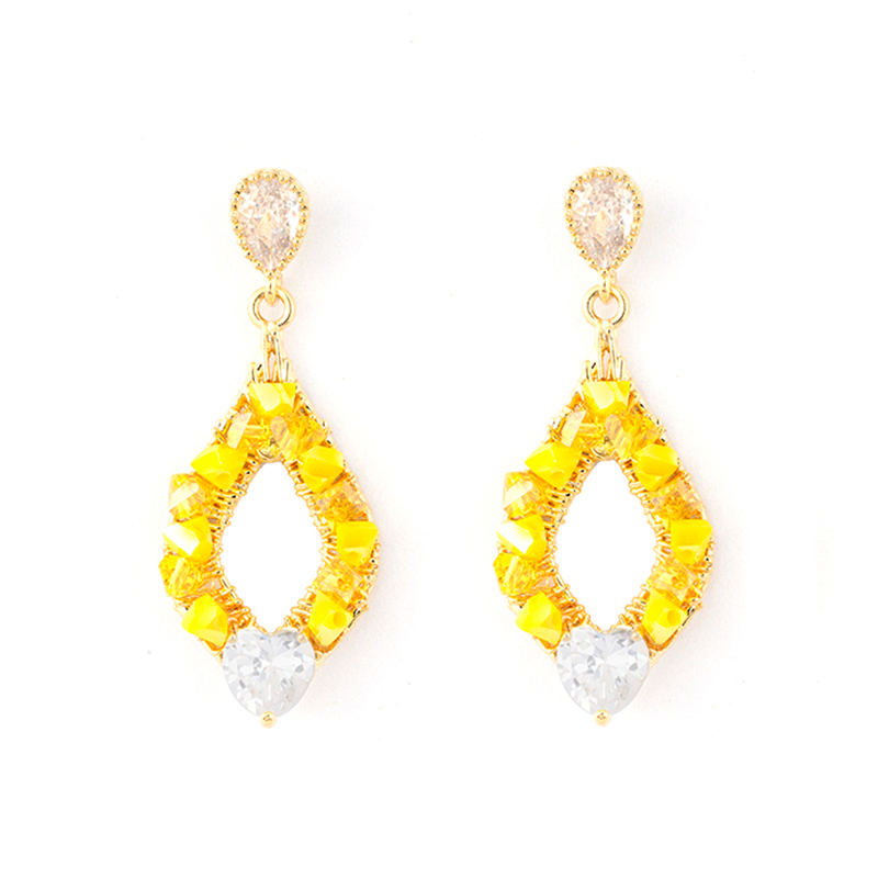 Flower Beads Multi-color Earrings$2.5~3.0